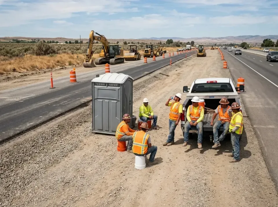 highway-road-construction-crew-007 — frequently asked questions, Porta Potty and Restroom Rentals in Indian Wells, CA